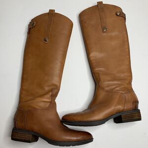 Sam Edelman Penny2 Brown Leather Riding Boots